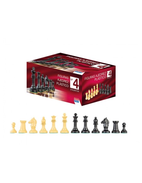 Ajedrez falomir staunton nº4 figuras de plástico
