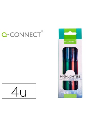 Rotulador q-connect fluorescente punta biselada...