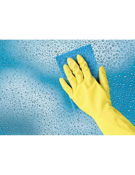 Guantes de latex satinados con relieve anti deslizante sin polvo par talla mediana