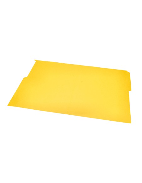 Subcarpeta cartulina liderpapel folio pestaña izquierda 240g/m2 amarillo