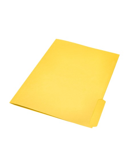 Subcarpeta cartulina liderpapel din a4 pestaña derecha 240g/m2 color amarillo