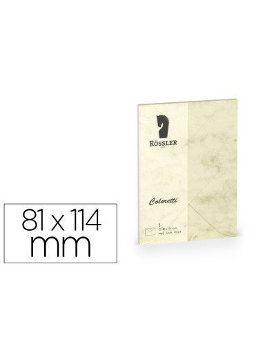 Sobre rossler coloretti c7 color marmol crema...
