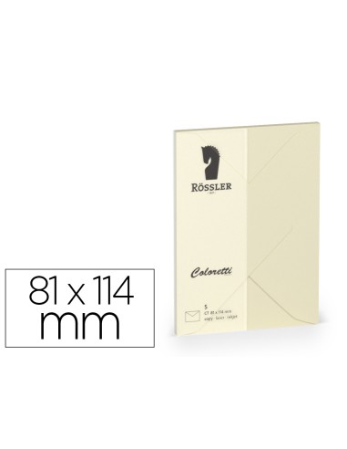 Sobre rossler coloretti c7 color crema 81x114...