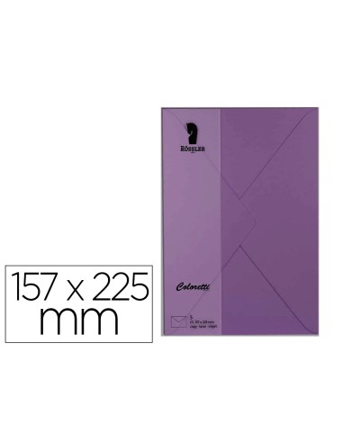 Sobre rossler coloretti c5 color lila 157x225...