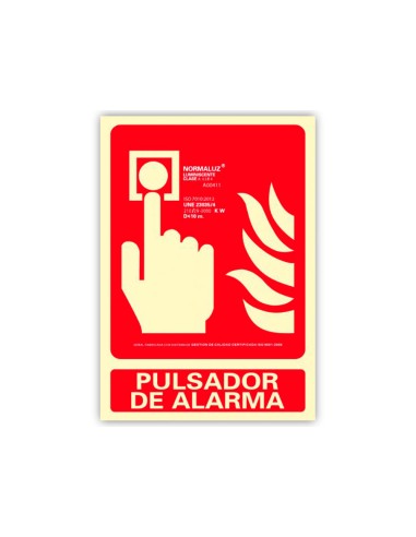 Pictograma archivo 2000 pulsador de alarma pvc...
