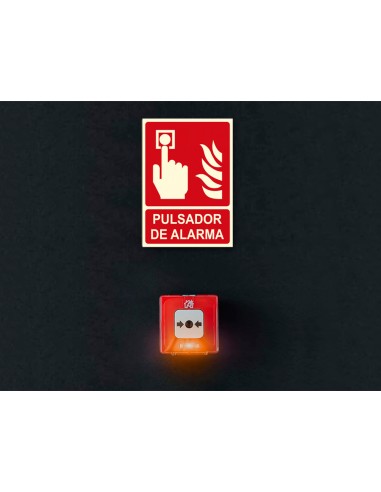 Pictograma archivo 2000 pulsador de alarma pvc...