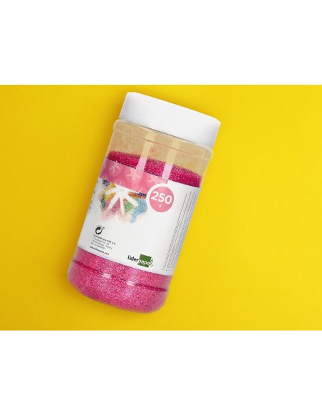 Purpurina liderpapel fantasia color metalico rosa pastel bote de 250 gr