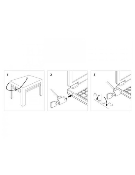 Cable de seguridad ewent para portatil con 2 llaves longitud 1,5 mt