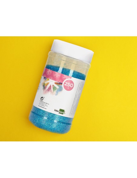 Purpurina liderpapel fantasia colores metalicos pasteles surtidos bote de 250 gr
