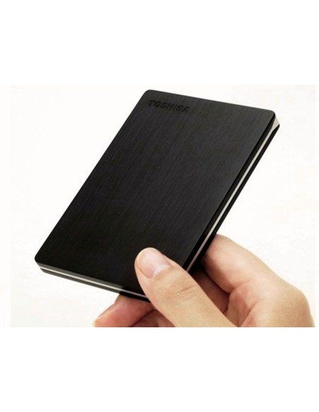 Disco duro externo toshiba canvio slim hdd 2,50\" 5.000 mbit/s usb 3.0 1 tb color negro