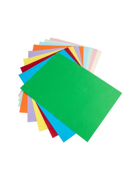 Cartulina liderpapel 50x65 cm 180g/m2 10 colores surtidos paquete de 10 hojas