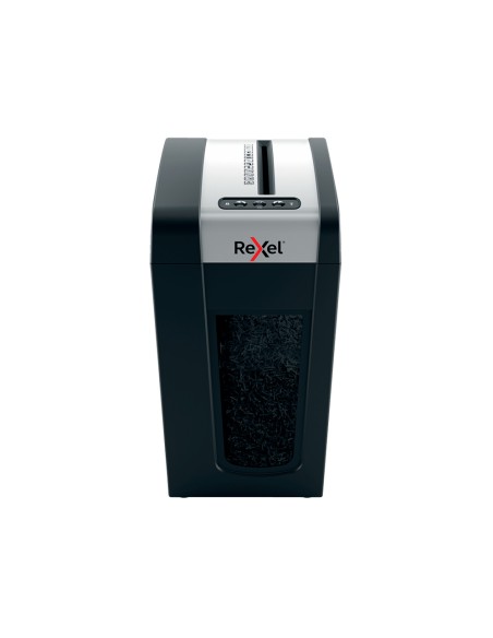 Destructora de documentos rexel secure mc6-sl eu capacidad 6 hojas grapas clips tarjetas y cd 18 l