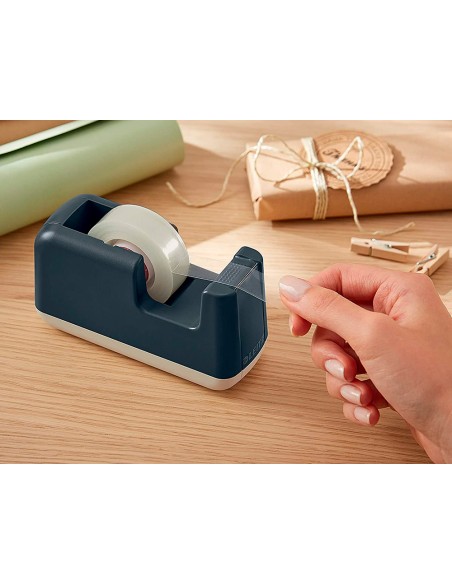 Portarrollo sobremesa leitz cosy plastico para cintas 33 m color gris