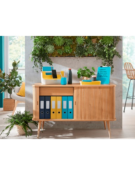 Bandeja sobremesa plastico leitz cosy set de 3 unidades gris 274x120x456 mm