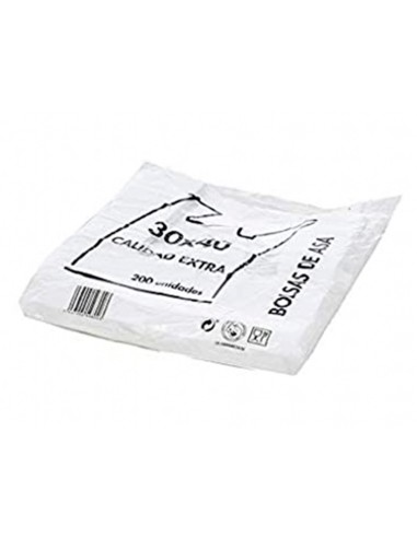 Bolsa camiseta reciclada 70% blanca 50 mc 35x50...