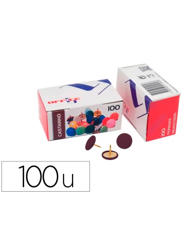 Chincheta lismania office color marron caja de...
