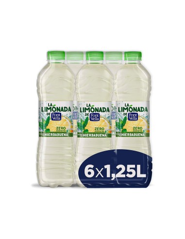 Agua mineral natural font vella limonada zero...