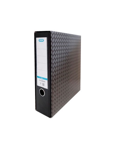 Caja archivador de palanca carton forrado elba...