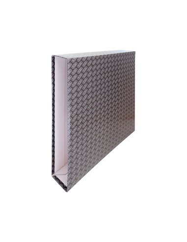 Caja archivador de palanca carton forrado elba...