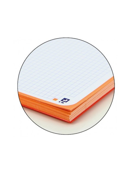 Recambio color 1 oxford din a4+ 80 hojas 90 gr cuadro 5 mm 4 taladros color melocoton