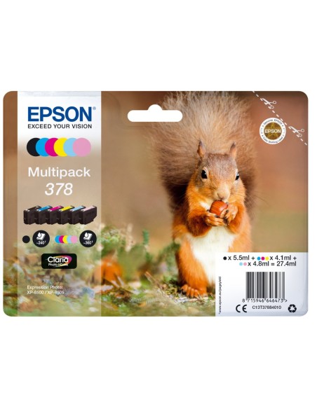 Ink-jet epson 378 expression home xp-8605 / 15000 / 8500 negro amarillo cian magenta cian claro magenta claro 360
