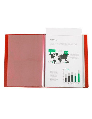 Carpeta liderpapel 80 fundas canguro pp din a4...