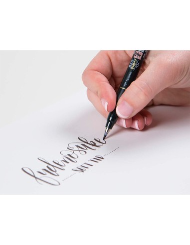 Rotulador tombow fudenosuke tinta base de agua...