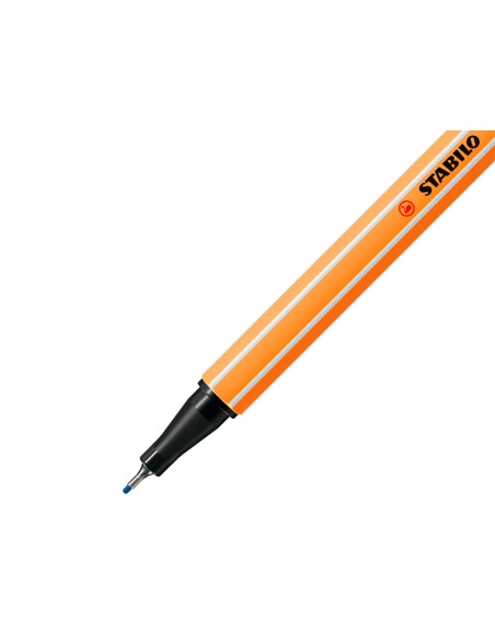 Rotulador stabilo punta de fibra point 88 color parade antracita/naranja estuche de 20 unidades colores surtidos