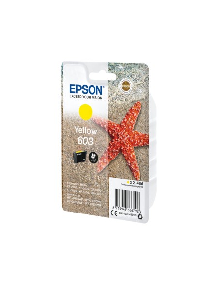 Ink-jet epson 603 xp-2100 / 2105 / 3100 / 4100 / wf-2810 / 2830 / 2835 / 2850 amarillo 130 paginas