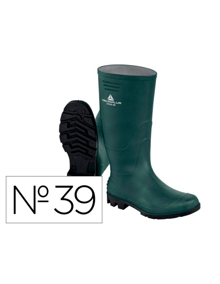 Botas deltaplus de seguridad stone pvc verde suela de tacos talla 39