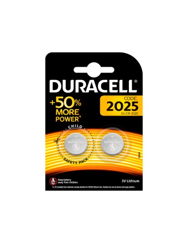 Pila duracell alcalina boton cr2025 blister 2...