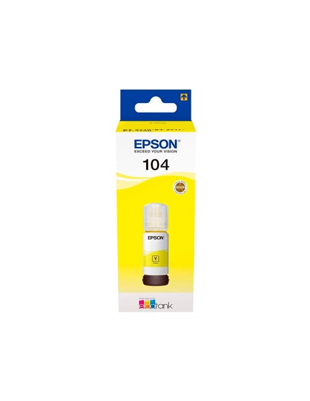 Tinta epson ecotank 104 et-2710 / 2711 / 2712 / 2720 / 2726 / 4700 amarillo 7500 paginas