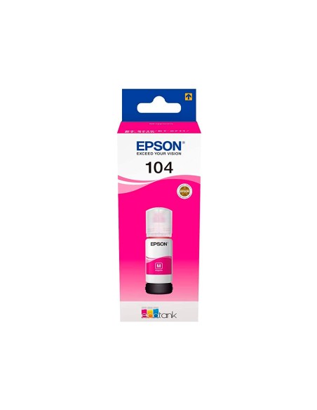 Tinta epson ecotank 104 et-2710 / 2711 / 2712 / 2720 / 2726 / 4700 magenta 7500 paginas