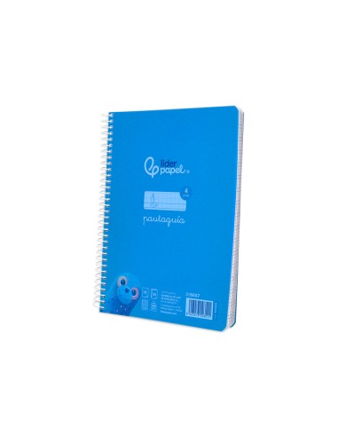 Cuaderno espiral liderpapel a5 pautaguia tapa...