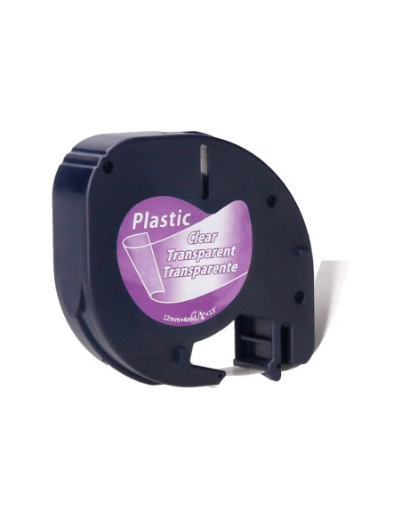 Cinta q-connect 12 mm x 4 m transparente para maquina letratag