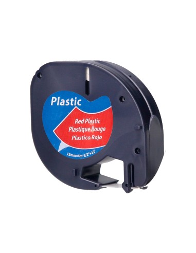 Cinta q-connect 12 mm x 4 m negro-rojo cosmico...