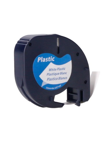 Cinta q-connect 12 mm x 4 m negro-blanco perla...