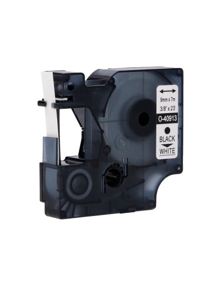 Cinta q-connect 1000 negro-blanco 9 mm x 7 m dymo