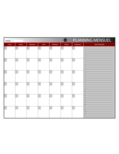 Planning magnetico bi-office mensual lacado...