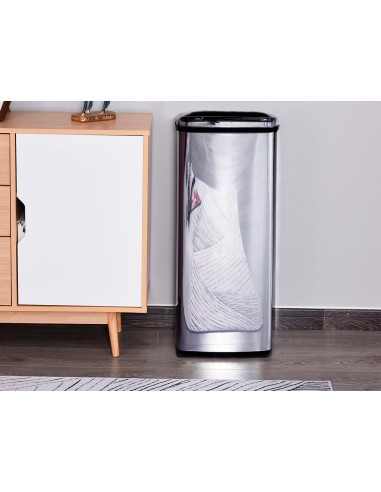 Papelera metalica q-connect con sensor...