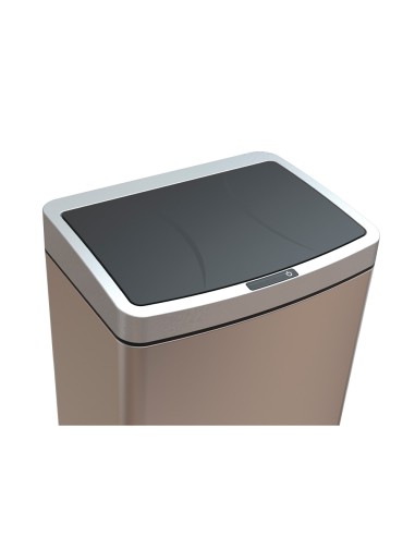 Papelera metalica q-connect con sensor...