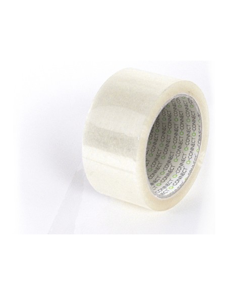 Cinta adhesiva q-connect polipropileno transparente 132 m x 50 mm para embalaje