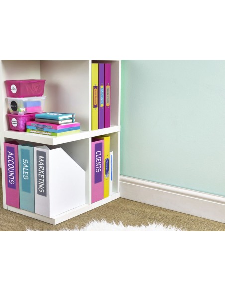 Etiqueta adhesiva avery permanente blanca 61x192 mm para lomo archivador laser caja de 100 unidades