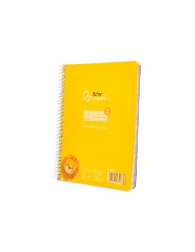 Cuaderno espiral liderpapel a5 pautaguia tapa...
