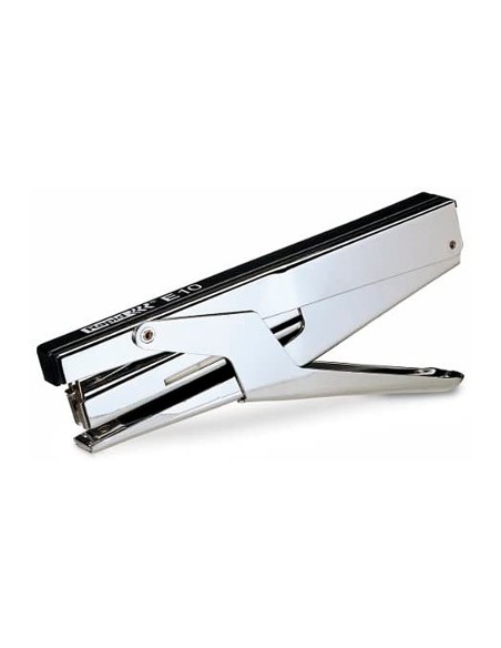 Grapadora tenaza rapid e10 cromado/negro capacidad 15 hojas usa grapas nº 10