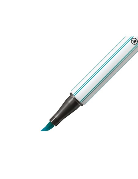 Rotulador stabilo acuarelable pen 68 brush punta pincel estuche de 12 unidades colores surtidos