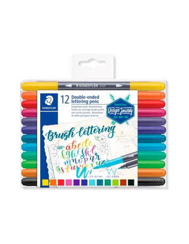 Rotulador staedtler 3004 doble punta para...
