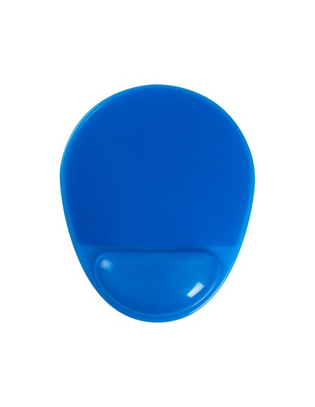 Alfombrilla para raton q-connect reposamuñecas de gel pvc color azul 210x245x20 mm