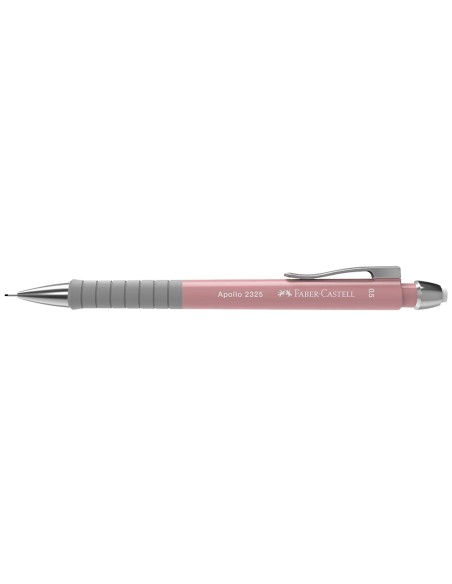 Portaminas faber castell 0,5 mm apollo retractil color rosa claro