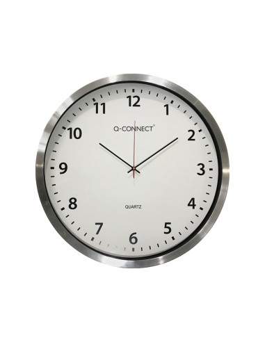 Reloj q-connect de pared plastico oficina...